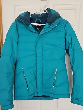 The North Face Teal Hooded Insulated Jacket